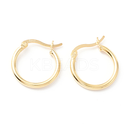 925 Sterling Silver Hoop Earrings STER-P047-13B-G-1