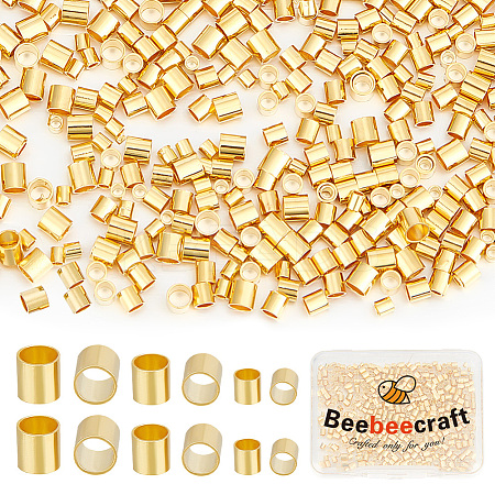 600Pcs 3 Styles Brass Spacer Beads KK-BBC0011-70G-1