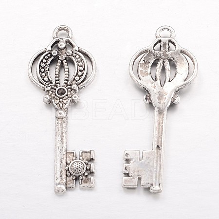Tibetan Style Alloy Pendant Rhinestone Settings LS-TIBE-16047-AS-RS-1