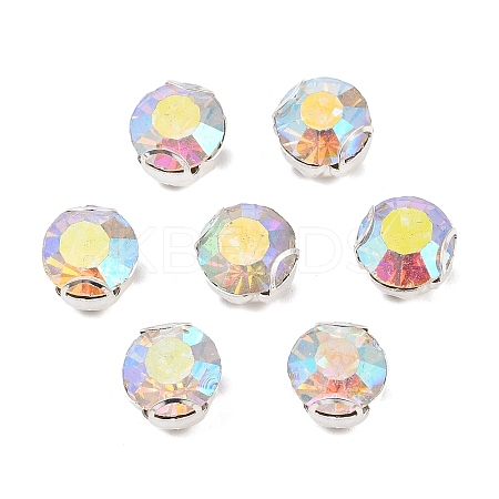 Flat Round Sew on Rhinestone Montee Beads STAS-B107-01E-02S-1