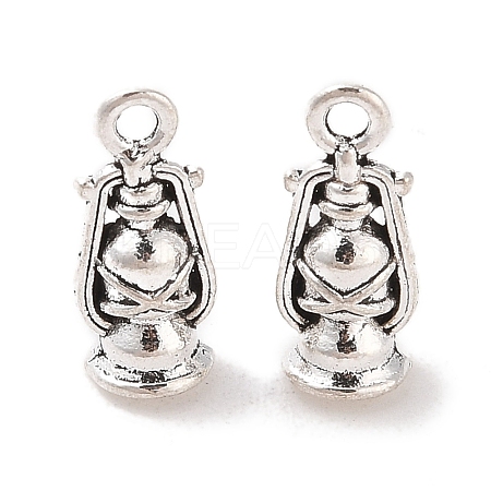 Kerosene Lamp Tibetan Style Alloy Pendants PALLOY-P077-01-1