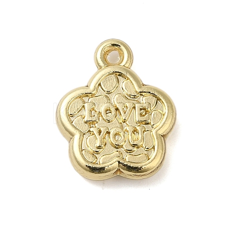 Plating Alloy Pendants PALLOY-S186-06G-1