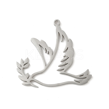 304 Stainless Steel Pendants LS-STAS-G355-12P-1