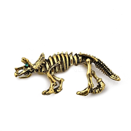 Alloy Rhinestone Brooches for Clothes JEWB-F042-11AG-1