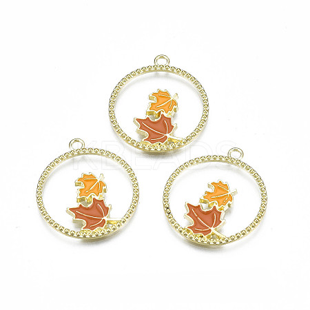 Autumn Theme Alloy Enamel Pendants LS-X-ENAM-S115-195-1