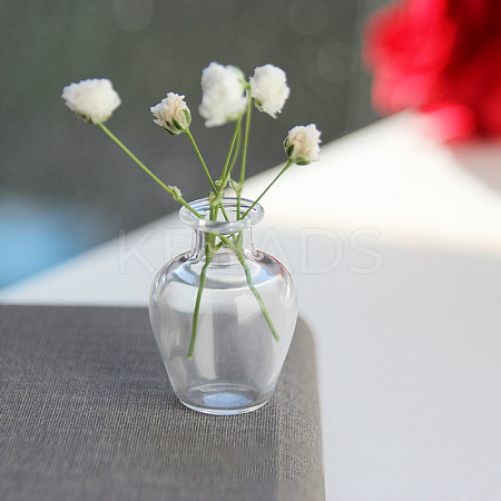 Transparent Miniature Glass Vase Bottles BOTT-PW0006-04M-1