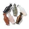 Natural & Synthetic Mixed Gemstone 3D Pendants G-K385-10P-1