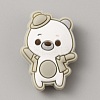 Bear Food Grade Eco-Friendly Silicone Focal Beads SIL-SZC0008-04B-1