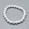 Synthetic Turquoise Jasper Bead Stretch Bracelets BJEW-K212-A-009-2