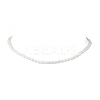 Natural Keshi Pearl Two Sides Polished Beaded Necklaces for Women NJEW-JN05336-01-3