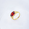 304 Stainless Steel Cubic Zirconia Finger Rings FS-WGC174A-03-1