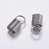 Tarnish Resistant 304 Stainless Steel Coil Cord Ends LS-STAS-K146-070-11x5mm-1