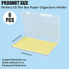 Transparent Plastic Packaging Boxes with Hinged Lid AJEW-WH20060-90B-2