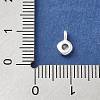 925 Sterling Silver Cubic Zirconia Flat Round Charms STER-R002-02S-08-3