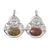Natural & Synthetic Mixed Gemstone Pendants G-H283-01-3