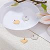 4Pcs 2 Colors 201 Stainless Steel Stamping Blank Tag Charms STAS-LP0004-56-1