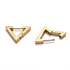 304 Stainless Steel Triangle Huggie Hoop Earrings LS-STAS-H156-02A-G-3