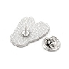 Dog Enamel Pin with Brass Butterfly Clutches JEWB-A006-02E-3
