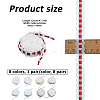 8 Pairs 8 Colors Polyester Gingham Lace Shoelaces AJEW-FH0009-18-2