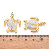 Ion Plating(IP) 304 Stainless Steel Polymer Clay Rhinestone Pendants STAS-N115-17G-3