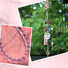 250pcs 5 Colors Transparent Electroplate Glass with Imitation Jade Glass Beads Strands EGLA-SP0001-06-6