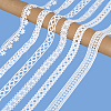 12 Yards 6 Styles Milk Fiber Embroidery Ribbon OCOR-CY0001-81-6