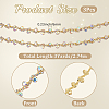 S-shaped Glass Rhinestone and Iron Cup Chains DIY-WH20032-25G-02-2