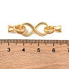 Brass Fold Over Clasps KK-U016-20G-3
