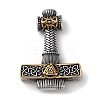 Ion Plating(IP) Viking 304 Stainless Steel Pendants STAS-D014-07AG-1