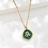 304 Stainless Steel Micro Pave Cubic Zirconia constellation Pendant Necklaces NJEW-R021-01G-05-1