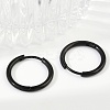 202 Stainless Steel Huggie Hoop Earrings EJEW-F111A-19mm-EB-3