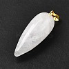 Natural & Synthetic Gemstone Pointed Pendants G-F705-01G-3