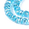 Electroplate Transparent Glass Beads Strands EGLA-N022-05B-C15-3