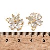 Brass Pave Cubic Zirconia Connector Charms KK-A286-04G-3