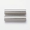 Tarnish Resistant 304 Stainless Steel Tube Beads STAS-P128-08-2