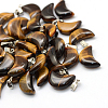 Moon Natural Tiger Eye Pendants X-G-Q369-07-1