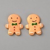 Opaque Resin Cabochons RESI-WH0026-140C-1