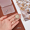 6Pcs 3 Colors Brass Micro Pave Clear Cubic Zirconia Connector Charms ZIRC-BC0001-16-3