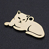304 Stainless Steel Kitten Pendants A-STAS-N090-JN857-2-2