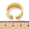 Brass Enamel Cuff Open Rings KK-E807-01G-5