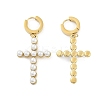 Ion Plating(IP) 304 Stainless Steel Hoop Earrings EJEW-A119-08G-4