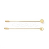 Brass Lapel Pin Base Settings KK-I693-02E-G-1