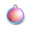 Ion Plating(IP) 304 Stainless Steel Pendants STAS-C049-04M-2