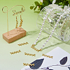 8Pcs Mother's Day Brass Micro Pave Clear Cubic Zirconia Word Mama Connector Charms KK-DC0004-96-4