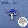Cubic Zirconia Mushroom Brooch JBR102G-5