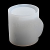 Valentine's Day Theme Column with Heart DIY Candle Cup Silicone Molds DIY-G098-02A-4