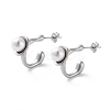 304 Stainless Steel Stud Earrings EJEW-D095-11P-1