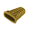 Tibetan Style Alloy Bead Cones TIBE-0628-AG-FF-2