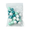30Pcs 3 Colors Silicone Beads Round Rubber Bead 15MM Loose Spacer Beads for DIY Supplies Jewelry Keychain Making SIL-FS0001-01E-8
