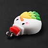 Christmas Opaque Resin Pendants LS-RESI-G043-B02-5